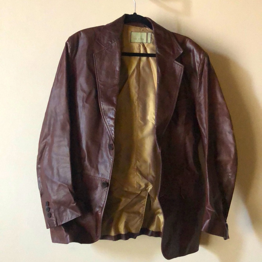Ted Baker London Leather Blazer